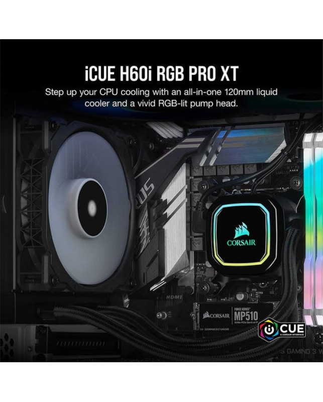 Corsair iCUE H60i RGB PRO XT 水冷クーラー iCUE H60i RGB PRO XT Liquid CPU Cooler